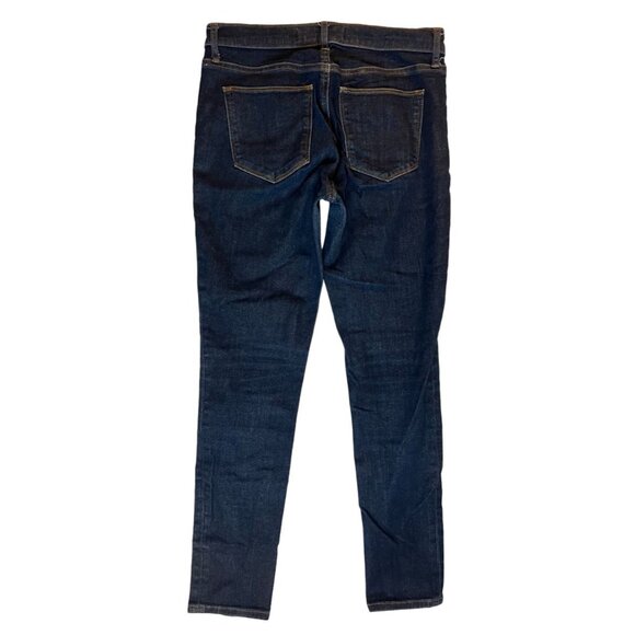 Gap 1969 Vintage True Skinny Ankle Jeans Stretch Mid Rise Dark Blue Size 28R - Picture 2 of 9